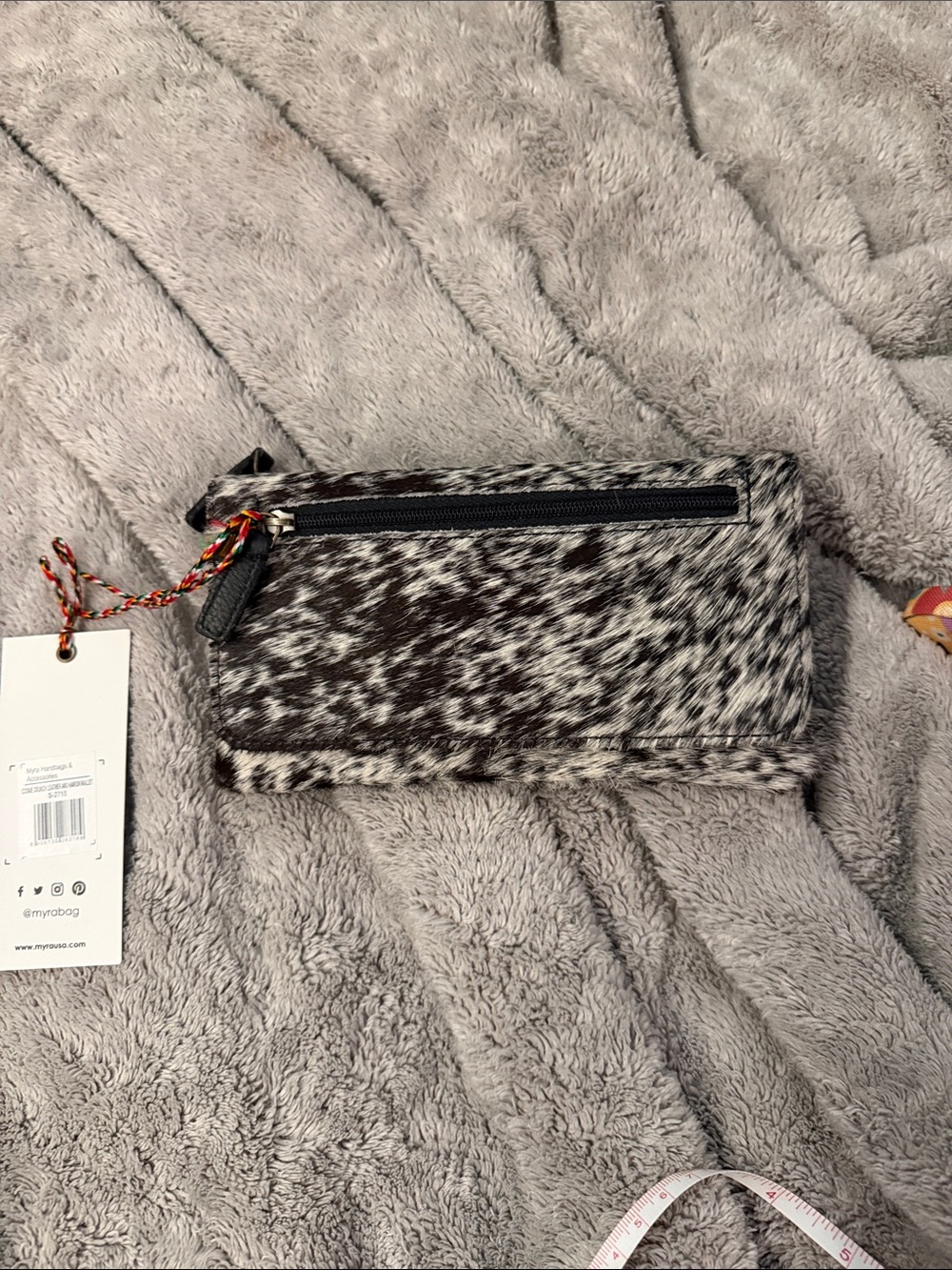Women’s Black & White Haircalf wallet NWT